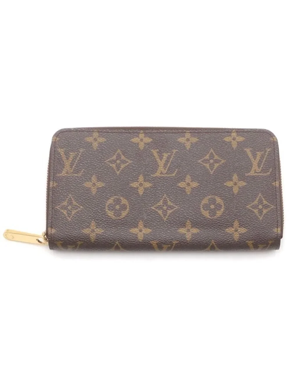 Louis Vuitton Monogram Zippy Wallet Leather Brown